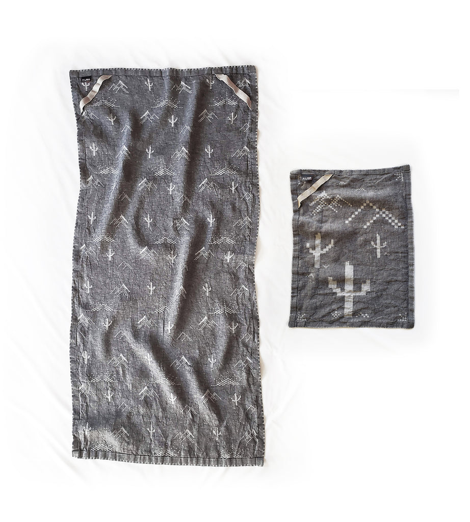 Bath Sheet + Hand Towel Woven Wonder Duo - Desertscape